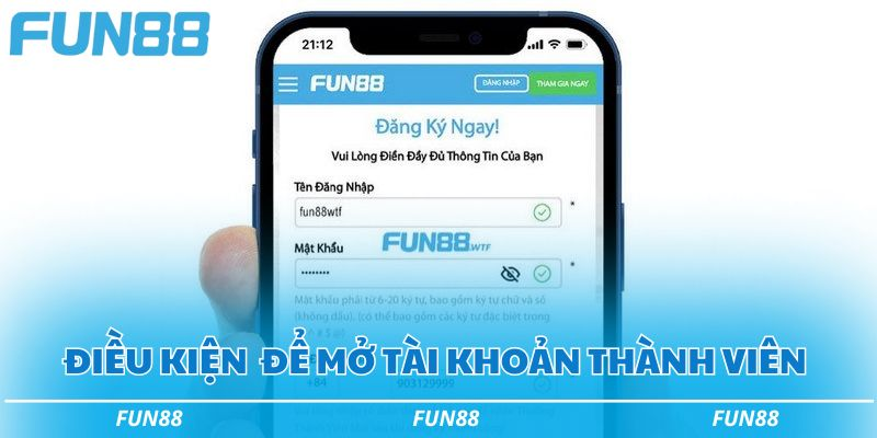 cách tạo tài khoản fun88